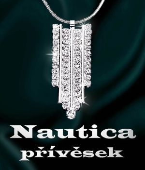 Nautica přívěsek - strass stříbřený